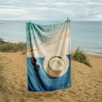 Manterol - Toalla de playa sombrero. Tejido liso por un lado y rizo por el otro. Super ligera y absorbente. - details 0