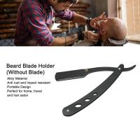 Afeitadora Manual De Acero Inoxidable Para Hombres Cuchilla De Afeitar Plegable Portador De Afeitadora Afeitado Facial Afeitadora De Pelo - details 4