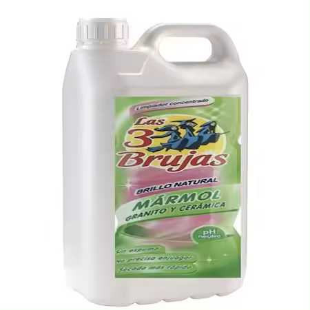 LAS 3 BRUJAS LIMPIADOR MARMOL GRANITO Y CERAMICA PROFESIONAL GARRAFA 5 L - 1