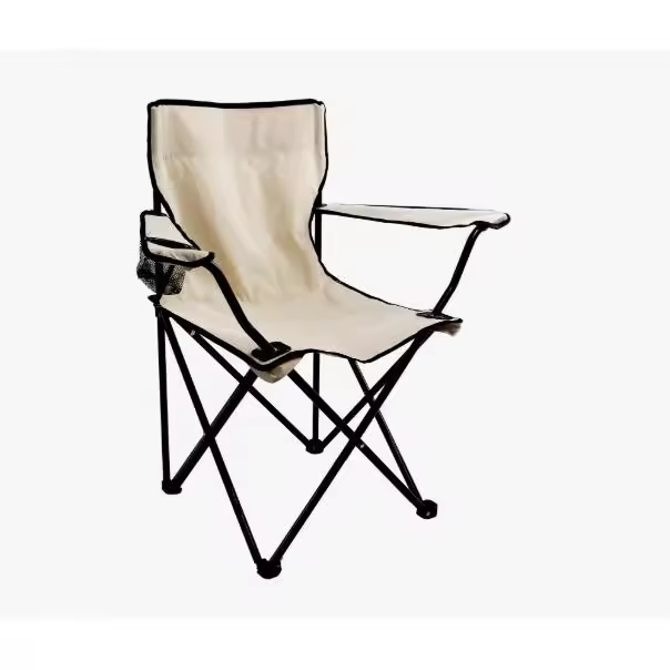 Silla Plegable de Camping de Acero con funda incluida, 50x50x80cm, Silla de Acampada Plegable, Ideal para Camping o Pesca, Estructura de Acero Resistente y Asiento de Lona Impermeable - 1