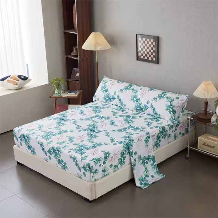 ARISE SHOP-Juego de Sábanas 3 Piezas Primavera , 100% Poliéster Incluye Sabana Bajera/ Sabana Encimera/ Funda de Almohada 90/105/135/150CM - 1