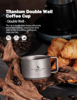 Taza De Camping De Titanio Boundless Voyage Doble Pared Mini Para Café 100m Ti3085D Resistente Al Agua Hervida Sin Desgaste - details 1