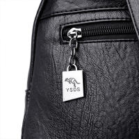 Mochila Vintage de cuero suave para mujer, bolso de hombro femenino, bolso de viaje informal, mochila escolar, 5 colores - details 11
