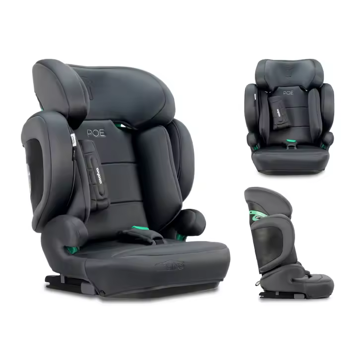 Silla de Auto Asalvo I-Size Poe Fix Gris - Calidad premium y comodidad asegurada para tu hijo/a - 1