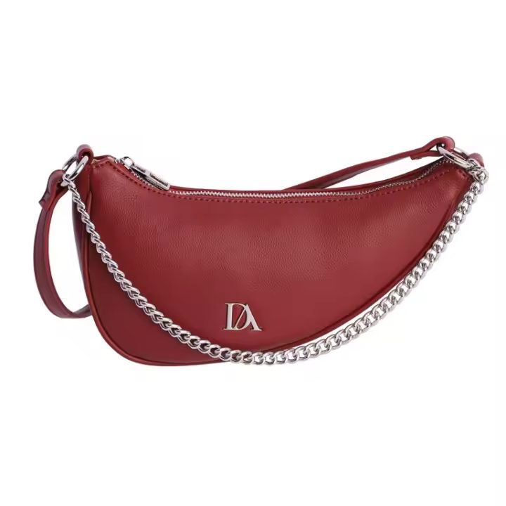 DON ALGODON BOLSO PEQUEÑO DE MUJER CON DOBLE ASA EN ROJO - 1