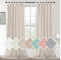 Cortinas de Lino para Salón,2 Piezas,Visillo Translúcido, Cortinas con Ojales modernos, Decorativas para Ventana, Habitación y D - details 3