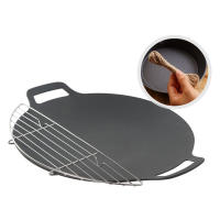 Sartén De Barbacoa Coreana Multiusos Antiadherente Para Panqueques Redondos Viajes Camping Fritura Plancha Herramienta De Barbacoa Para El Hogar - details 24