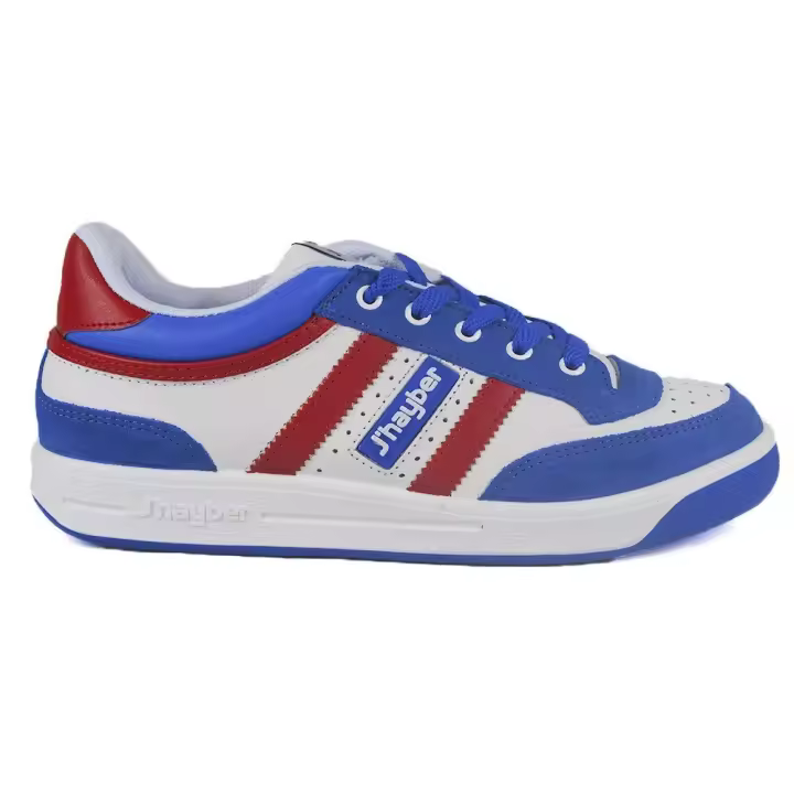 Zapatillas casual sneakers para hombre J'hayber Pegasus Blanco-Royal-Rojo - 1