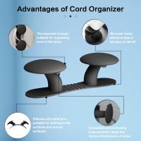 Organizador de cables para electrodéstitos (6 Unidades), soporte para cables, Organizador de cables, adhesivo para superficies o Redonda, Ganchos adhesivos multiculturales (6 colores) - details 1