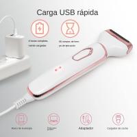 Afeitadora Eléctrica Para Mujer Trimmer De Pelo Painless Para Piernas Bikini Cara Barba Mustaza Armpitas Eliminador De Pelo Portátil Epilador - details 8