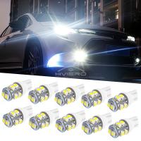 10Pcs T10 Lámparas LED Blancas Para Coche Interruptor Interior Lectura 194 W5W 10 LEDs Luz De Placa De Licencia 12V Doménuca Lámpara De Tablero - details 0