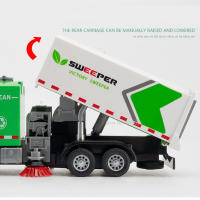 Coche De Recolección De Basura De Aleación De Metal 1/32 Con Sonido Y Luz Vehículo De Simulación Alta Para Colección Regalo Para Niños - details 5