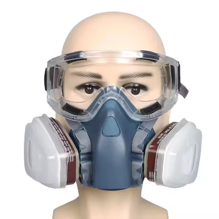 Máscara De Protección Respirable 7 En 1 / 16 En 1 7502 Para Pintura Y Spraying De Vapores Orgánicos Y Gas Químico Seguridad De Trabajo - 1