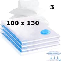 Bolsas Vacio Reutilizables Para Ropa,Pack 3 Piezas Transparente,medidas 100x130cm,cm,fespu - details 0