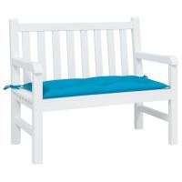 vidaXL Cojín de banco de jardín tela Oxford 100x50x7 cm en color Crema/Azul claro | acolchados duraderos para sofás de jardín terraza exterior - details 1