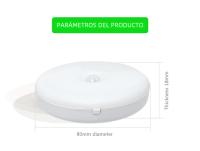 Lámpara De Noche LED Con Sensor De Movimiento Control Botón Recargable Por USB Luz Dimmable Para Escaleras Armario Armario - details 5