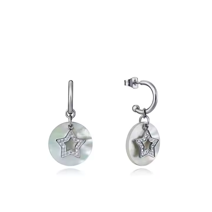 PENDIENTES ACERO ESTRELLA MADRE PERLA VICEROY FASHION - 15105E01000 - 1