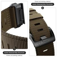 Correa De Nylon Para Garmin Fenix 7 7X 6X Pro/Epix pro Gen 2 51mm 47mm Correa Tejida Unisex Compatible Con Garmin Fenix6 6X 5 5X plus Enduro - details 4