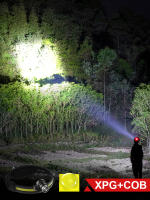 Linterna Frontal Potente De 100000LM Con Sensor Y Luz De Advertencia 7 Modos Impermeable Para Pesca Trabajo Nocturno Running Climbing - details 3