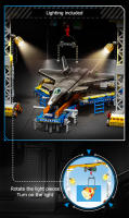 SEMBO 1154pcs Bloques De Construcción J-20 Fighter Serie Militar Modelo De Avión Regalo Para Niños Escena De Producción Línea De Montaje - details 7