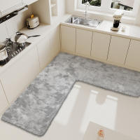 Carpete De Cocina En Forma De L Absorbente De Pelo Largo Para Sala De Estar Dormitorio Mesa De Café Puerta Y Baño - details 5