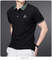 Camisa Polo Para Hombre Con Bordado De Oso Cartoon Manga Corta Estilo Casual Transpirable Para Verano 2024 Comodidad Y Brevedad - details 18