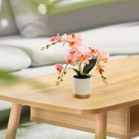 Arreglo De Flores Artificiales En Maceta Orquídea Falsa Phalaenopsis Para Cocina Año Nuevo Dormitorio Regalo De Casa Sala De Estar - details 0