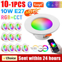 Lámpara LED Downlight Inteligente Bluetooth 10W RGB+CW+WW Dimmable Compatible Con Alexa Y Google Home Cambio De Luz Caliente Fría - details 1