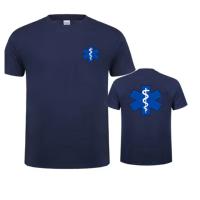 Camiseta EMT De Emergencia Ambulancia Para Hombres Y Mujeres Moda Verano Streetwear Cuello Redondo Manga Corta Casual Sport - details 5