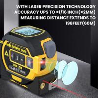 Medidor De Láser Y Cinta Métrica 3 En 1 Dispositivo De Medición Para La Construcción Medidor De Distancia Digital LCD Con Cinta De 5M Y Medidor Láser De 60M - details 8