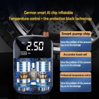 Bomba de inflado de neumáticos para automóvil, compresor de aire eléctrico para automóviles y motocicletas con apagado automático y pantalla digital - details 4