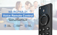 Control Remoto De Voz De Repuesto Para TVs Inteligentes Insignia Y Toshiba Con Teclas De Acceso Rápidos a Netflix Prime Hulu NS-RCFNA-21 - details 0