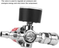 Manómetro de válvula de control del Regulador de presión con conector macho/hembras Juego de accesorios de válvula de seguridad para compresor de Aire - details 1