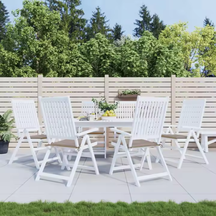 Fundas de Silla de Jardín 6 UDS lienzo Oxford Tapé 50x50x3 cm - 1