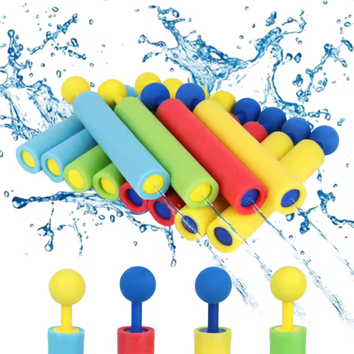 Pistolas de Agua Castillo - Pack de 12 | ¡Hasta 9,1m de Alcance! | Sin Fugas, Ligeras y Duraderas | Juguete Perfecto para Batallas en Piscina, Playa y Exteriores | ¡A por ellos! - 1
