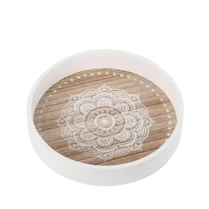 MIRAMAX-Bandeja decorativa de madera,bandeja de mesa de centro - 1
