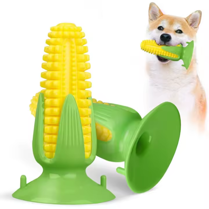 Juguetes para masticar perros 9x9x16cm, palo de juguete de mordedura de perro duradero, utilizado para limpiar los dientes, masticar, entrenar y jugar, amarillo - 1