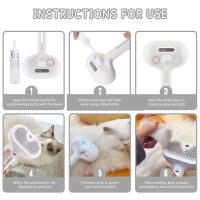 Nueva Cepillo De Aseo Para Mascotas Recargable Por USB Comb De Pelaje Para Perros Y Gatos Eliminación De Nudos Y Pelo Herramientas De Peluquería De Acero Inoxidable - details 6
