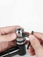 Herramienta De Ángulo Recto Negro Para Taladro Eléctrico Adaptador De Hierro De Aluminio Herramienta Giratoria Para Espacios Estrechos - details 3