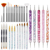 Set De Pinceles Para Arte De Uñas Con Pluma De Terapia De Luz Colorida Y Doble Punta Herramientas De Uñas Precisas - details 1