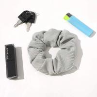 4Pcs Scrunchies De Pochete Para Mujeres Y Niñas Con Cremallera Oculta Porta Horquilla De Cabello Estilo Moda Polyester - details 2