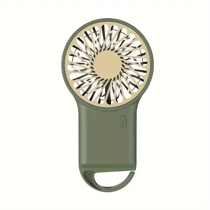 Mini ventilador recargable plegable portátil del USB con el clip de la historieta, operación reservada, 400mAh batería de litio, escritorio, 1PC - 1