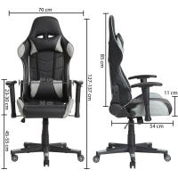 Sillón de Oficina VS Venta-Stock Gaming Rojo/azul/gris, Ergonómico y Regulable en Altura - details 0