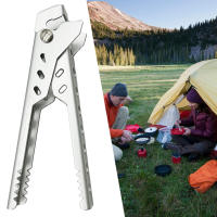 Pinza De Sujeción Para Olla De Aluminio Para Camping Y Picnic Herramientas Antideslizantes Para Cocina Hogareña Y Exteriores - details 2