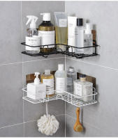 Rack De Acero Para Cocina Y Baño Resistente Almacenamiento En Esquina Durable Estructura Triangular Para Organizar Espacio - details 2