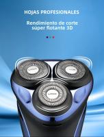 VGR Afeitadora Eléctrica Profesional Para Hombres Trimmer De Barba Flotante IPX7 Impermeable Carga Rechargeable V-306 Triple Hoja Acero Inoxidable - details 5