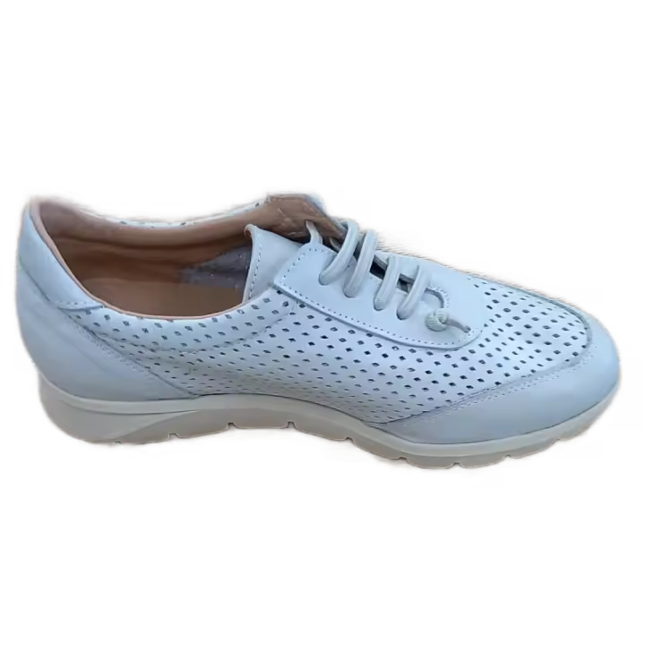 Zapato Deportivo Mujer Piel Blanco.  Mujer - 1