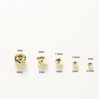 20pcs/lot Perlas De Flor Cortada Rayadas Plateadas Con 18K Gold Plated Para DIY Joyería Pendientes Collar Espaciadores Sueltos Mayorista - details 0