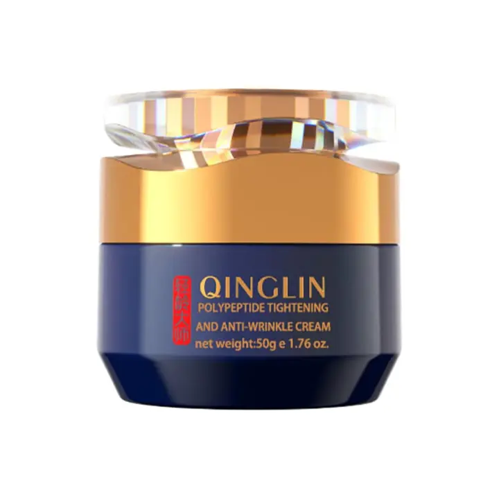 Crema facial, Crema para arrugas, Qinglin Antiarrugas, Crema reafirmante y antiarrugas con polipéptidos, Crema reafirmante antiedad para el contorno de ojos para hombres y mujeres (1) - 1