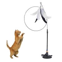 Varita De Plumas Para Gatos Juguete Portátil Con Ventosa Para Entretenimiento De Mascotas Adecuado Para Gatos Domésticos Y Cachorros - details 6